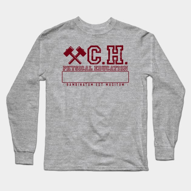 Matilda Crunchem Hall Physical Education Long Sleeve T-Shirt by BoxDugArt